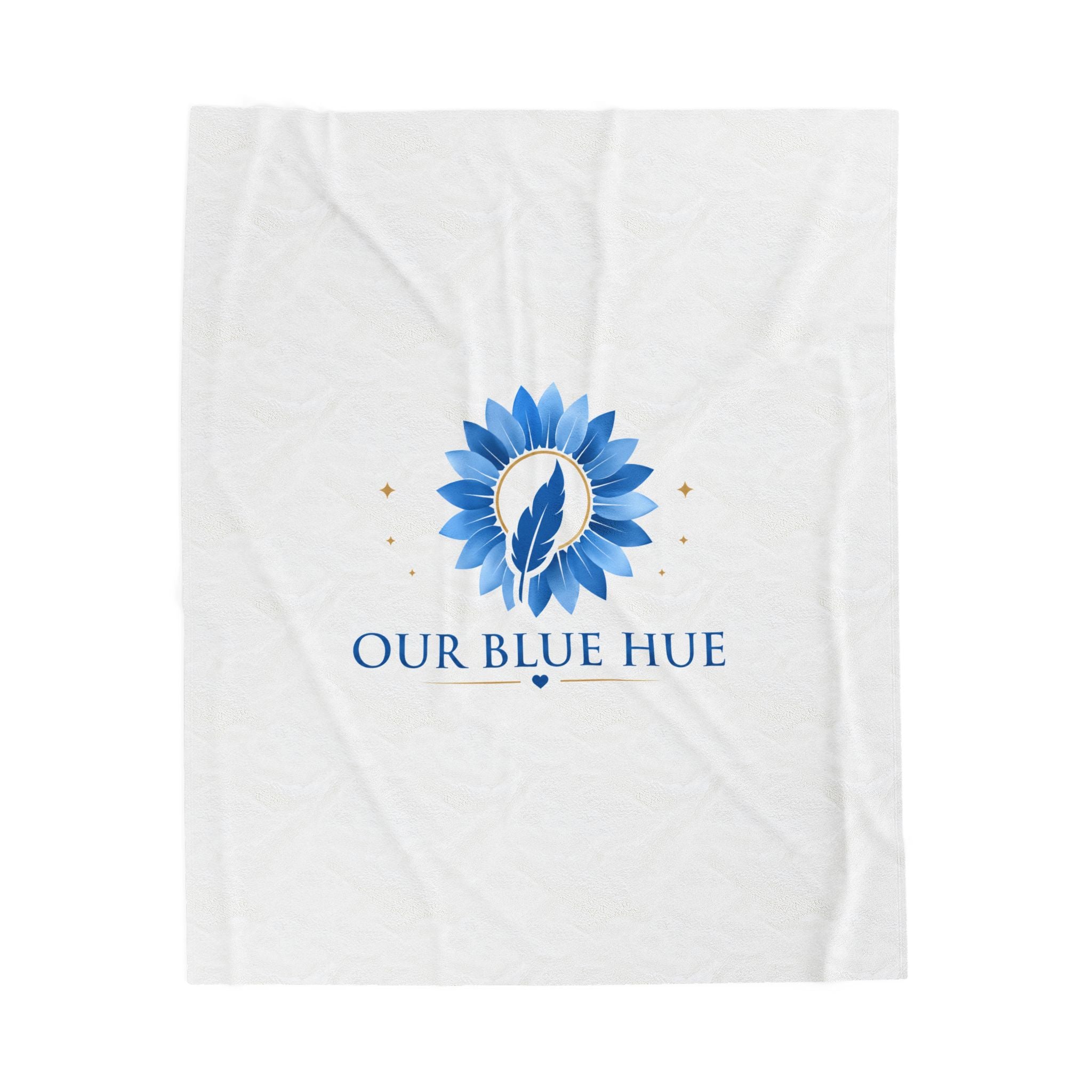 Our Blue Hue™ Velveteen Plush Blanket