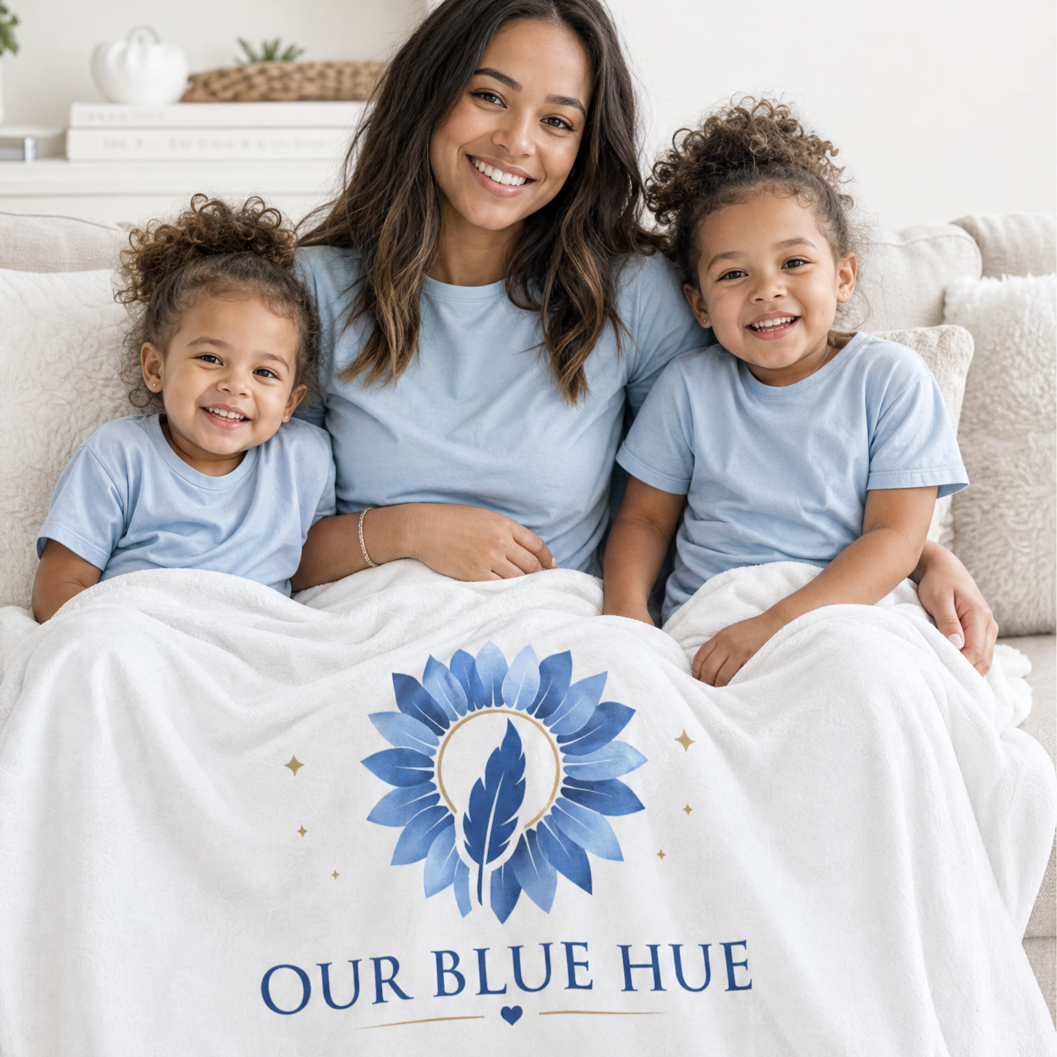Our Blue Hue™ Velveteen Plush Blanket